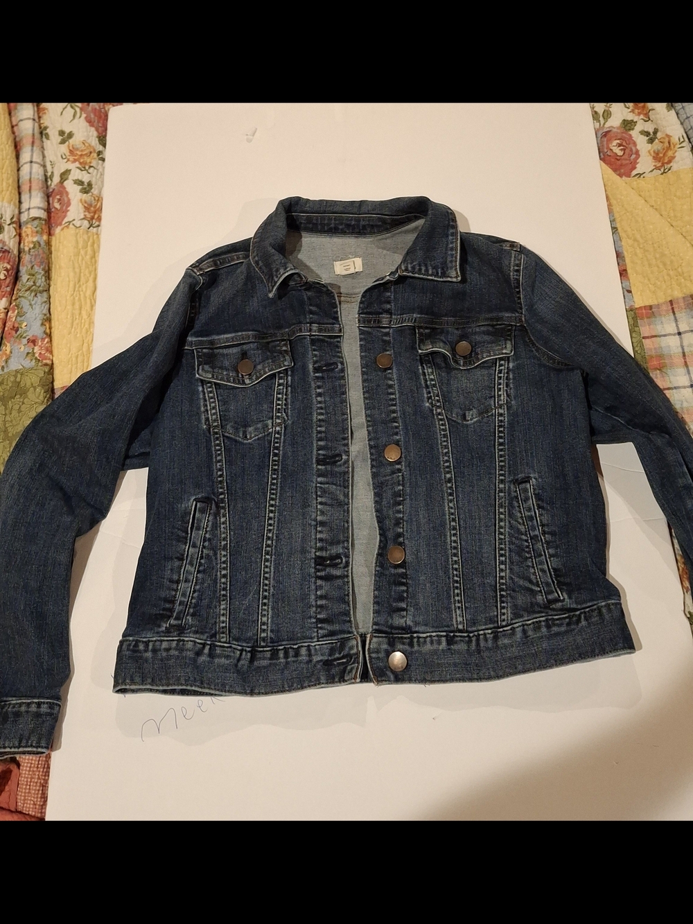 a.n.a Dark Blue Denim Jacket for Women - Picture 2 of 16
